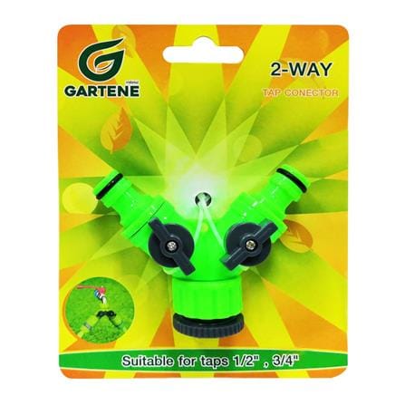 ข้อต่อก๊อกน้ำ 2 ทาง GARTENE DGM2107 1/2x5/8 นิ้ว_1