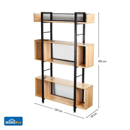 ชั้นวางของโล่ง FURDINI PLANK S30-1200 สีน้ำตาล_8