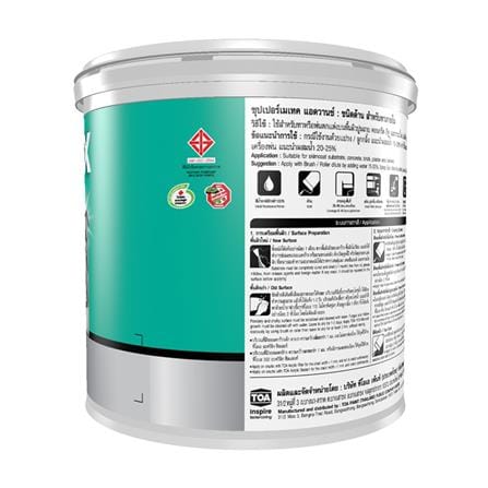 สีน้ำทาภายใน TOA SUPERMATEX ADVANCE BASE D สีขาว ด้าน 9 ลิตร_1