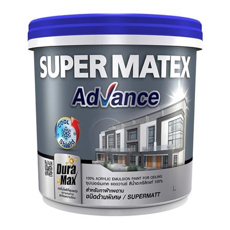 สีน้ำทาฝ้า ชนิดด้าน TOA SUPER MATEX ADVANCE 700 สีขาว 1 แกลลอน_0