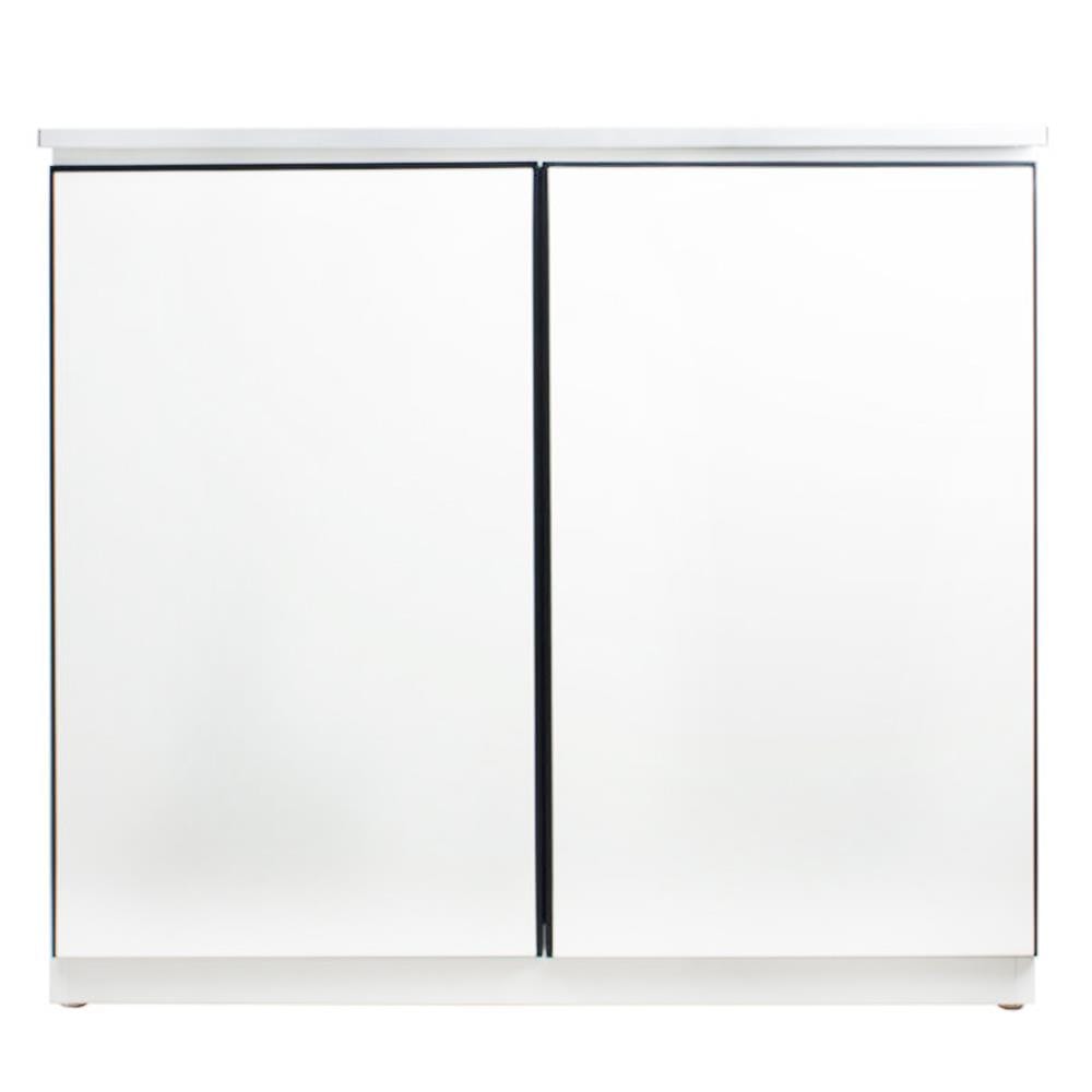 ตู้เหล็กบานเปิดทึบ KIOSK DB-201 สีขาว