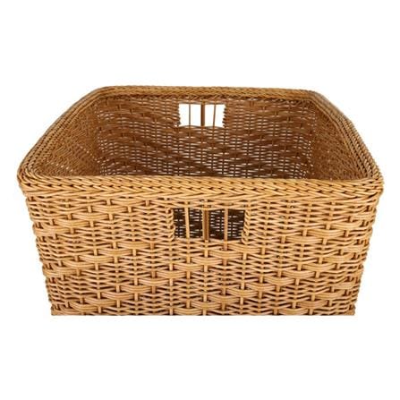 ตะกร้าผ้าเหลี่ยม MONARCH 47x34x40 ซม. สีน้ำตาล_2