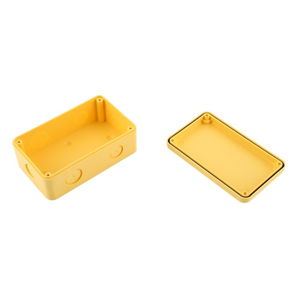 RECTANGULAR JUNCTION BOX SOKAWA 2X4IN YELLOW