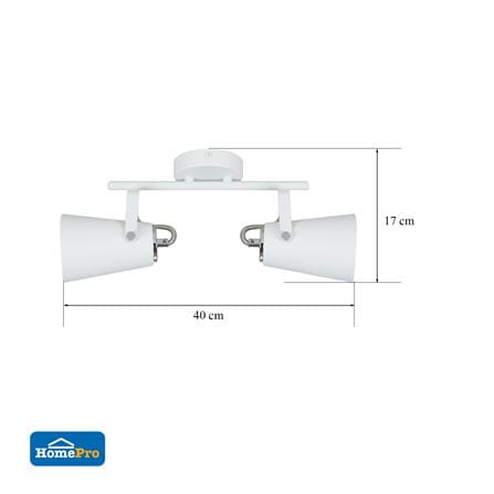 ไฟกิ่งภายใน CARINI W10159-2WH สีขาว 2 หัว_5