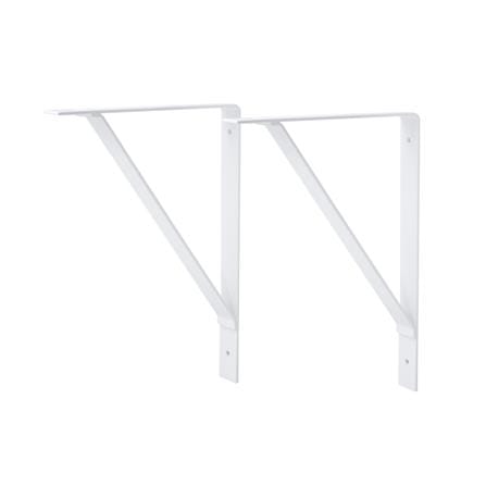 แขนรับชั้นเหล็ก STACKO BASIC L 25x18 ซม. สีขาว