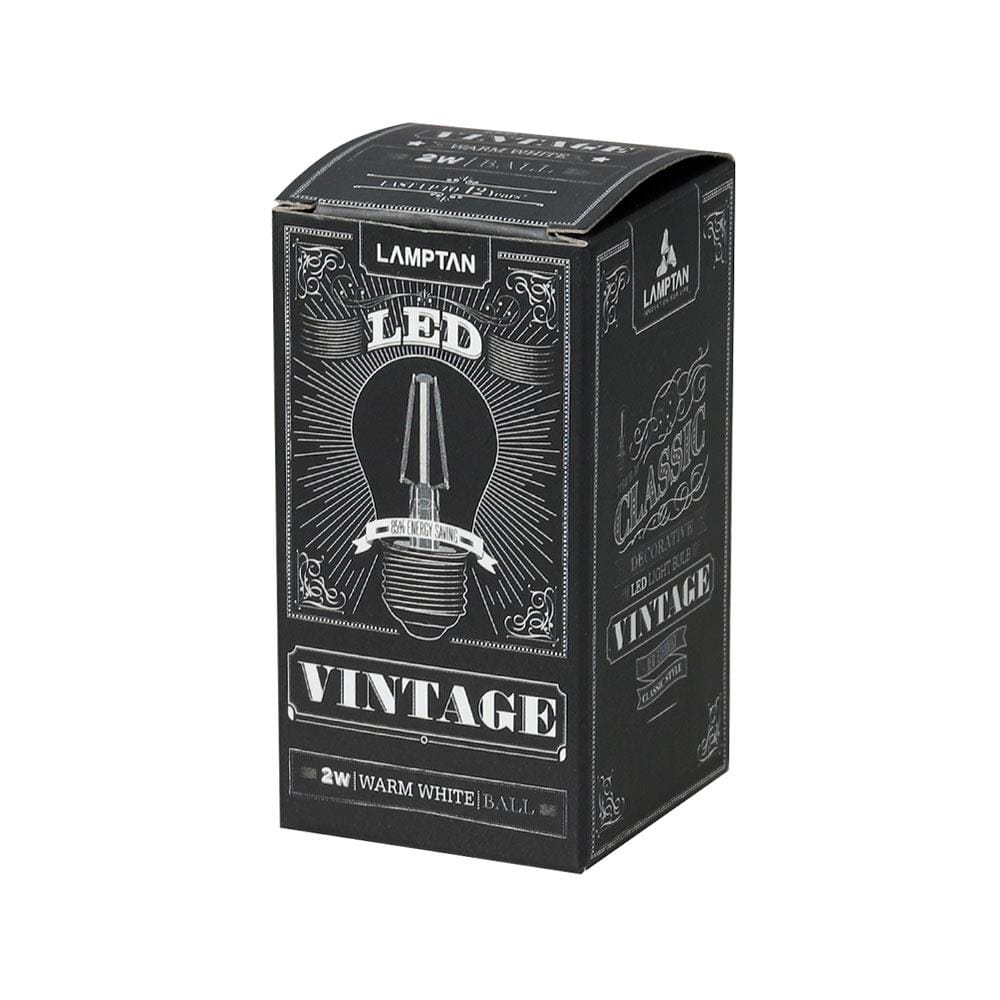 หลอด LED WARM WHITE LAMPTAN VINTAGE 2W E27 สีเหลือง/ขาว