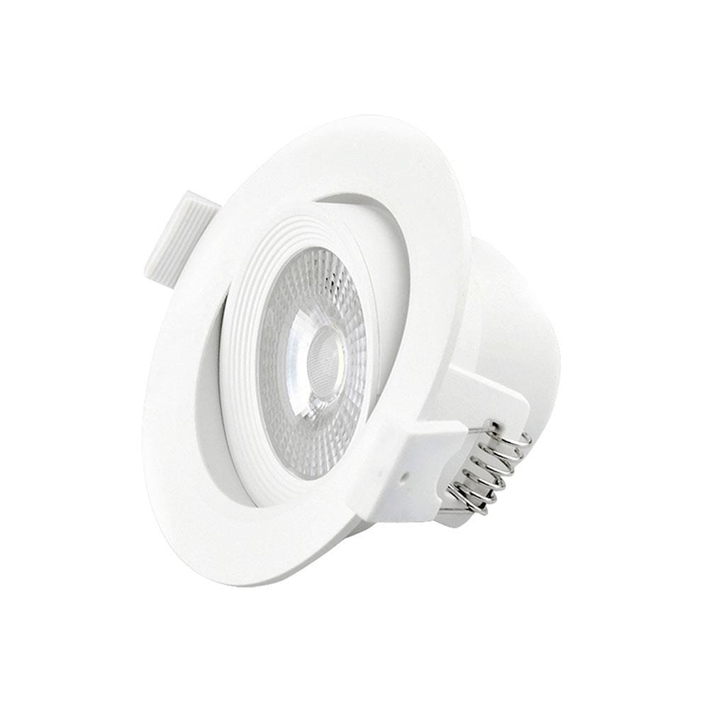 ดาวน์ไลท์ LED RACER ADJUSTABLE ROUND 4 นิ้ว 5 วัตต์ WARM WHITE สีขาว