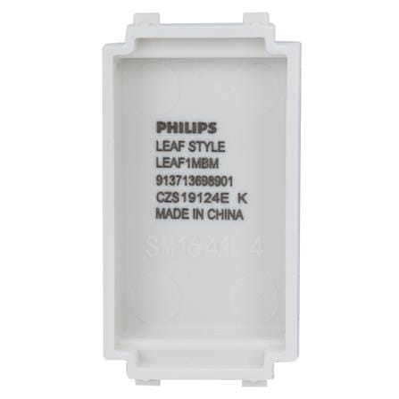 แผ่นปิดช่องว่าง 1 ช่อง PHILIPS LEAF สีขาว_1