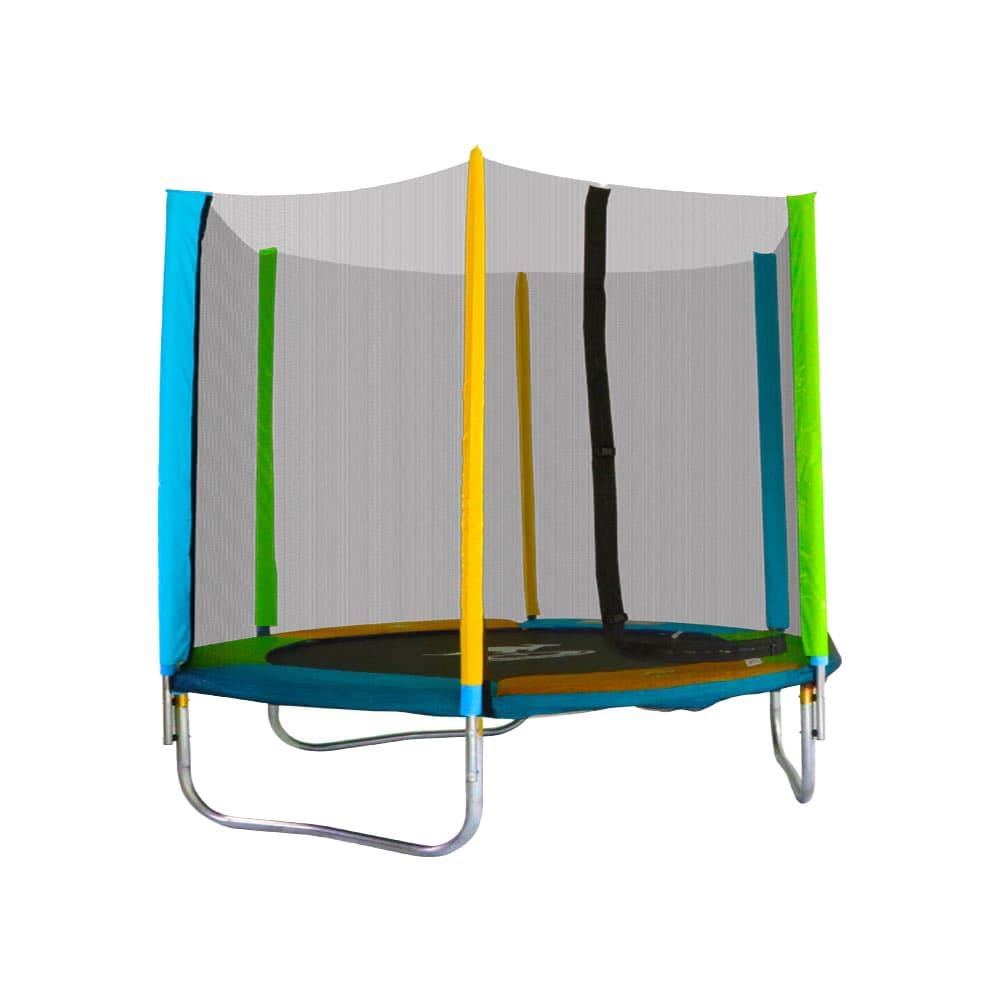แทรมโพลีน พร้อมรั้วหลากสี SANOOK TRAMPOLINE STANDARD 8 ฟุต