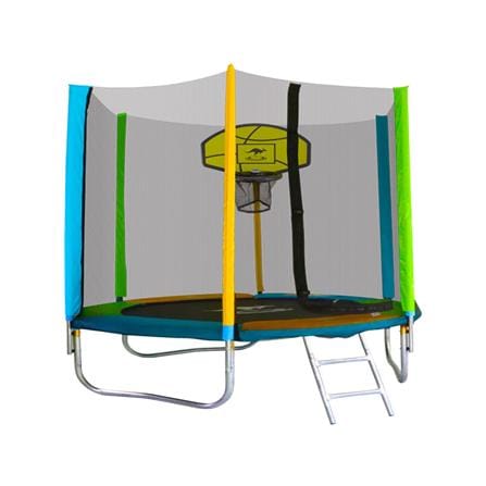 แทรมโพลีน พร้อมรั้วหลากสี SANOOK TRAMPOLINE STANDARD 8 ฟุต_0
