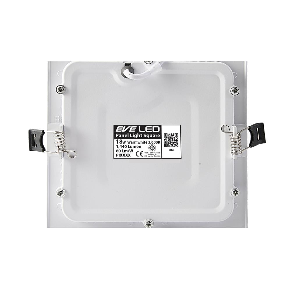 ดาวน์ไลท์ LED EVE PANEL LIGHT SQUARE 565234 10 นิ้ว 18 วัตต์ WARM WHITE สีขาว