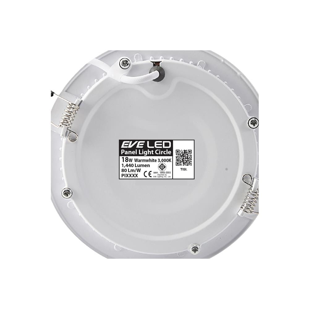ดาวน์ไลท์ LED EVE PANEL LIGHT CIRCLE 565210 10 นิ้ว 18 วัตต์ WARM WHITE สีขาว