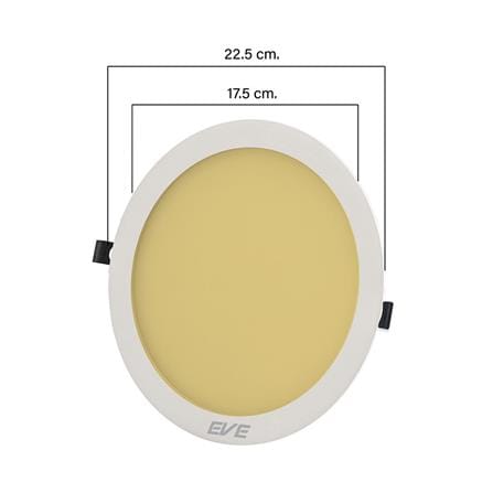 ดาวน์ไลท์ LED EVE PANEL LIGHT CIRCLE 565210 10 นิ้ว 18 วัตต์ WARM WHITE สีขาว_4