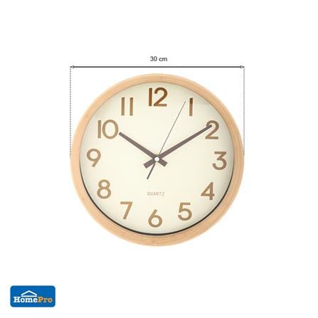 นาฬิกาแขวน HOME LIVING STYLE BOIS 12 นิ้ว สีเบจ_5