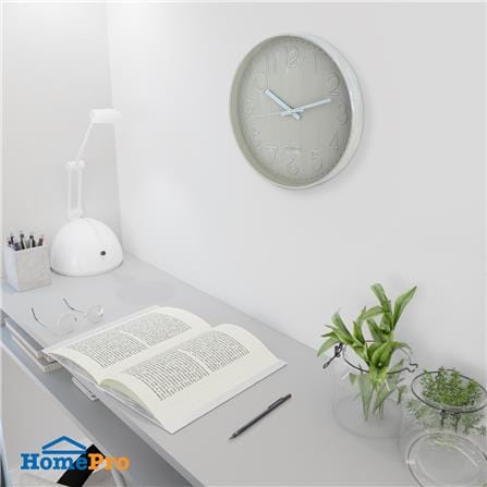 นาฬิกาแขวน HOME LIVING STYLE ENBOSU 12 นิ้ว สีเทา_3