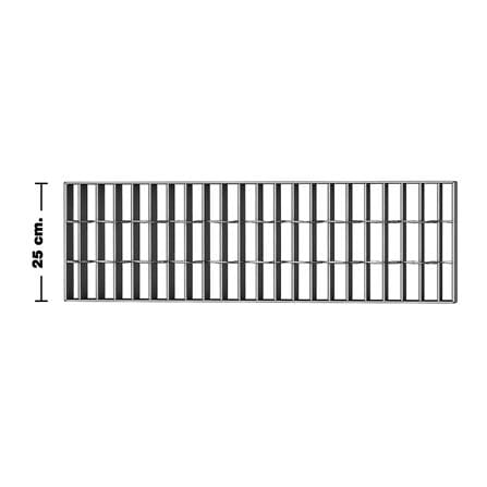 ตะแกรงรางน้ำเหล็ก MAE 25X100X2.5 ซม. หนา 3 มม._6