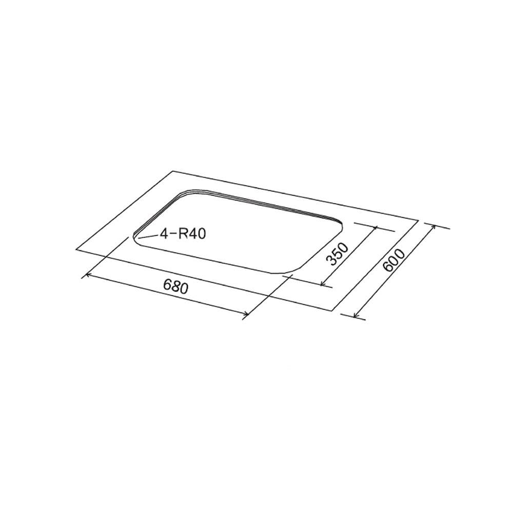 เตาฝังแก๊ส MEX V7812MHR 78 ซม.
