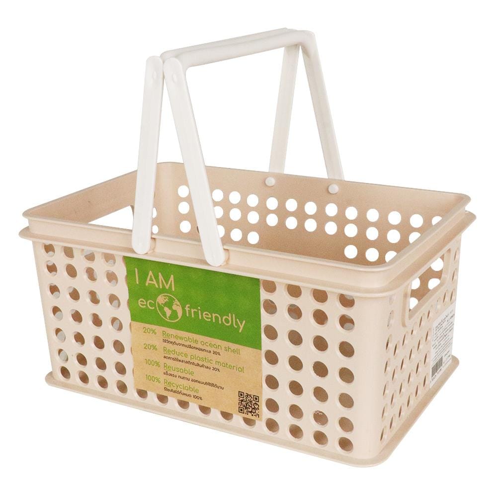 กล่องซ้อนได้ STACKO 5080S ECO FRIENDLY 29.5X18.5X13 ซม. สีเบจ