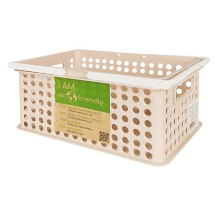 กล่องซ้อนได้ STACKO 5080S ECO FRIENDLY 29.5X18.5X13 ซม. สีเบจ_1