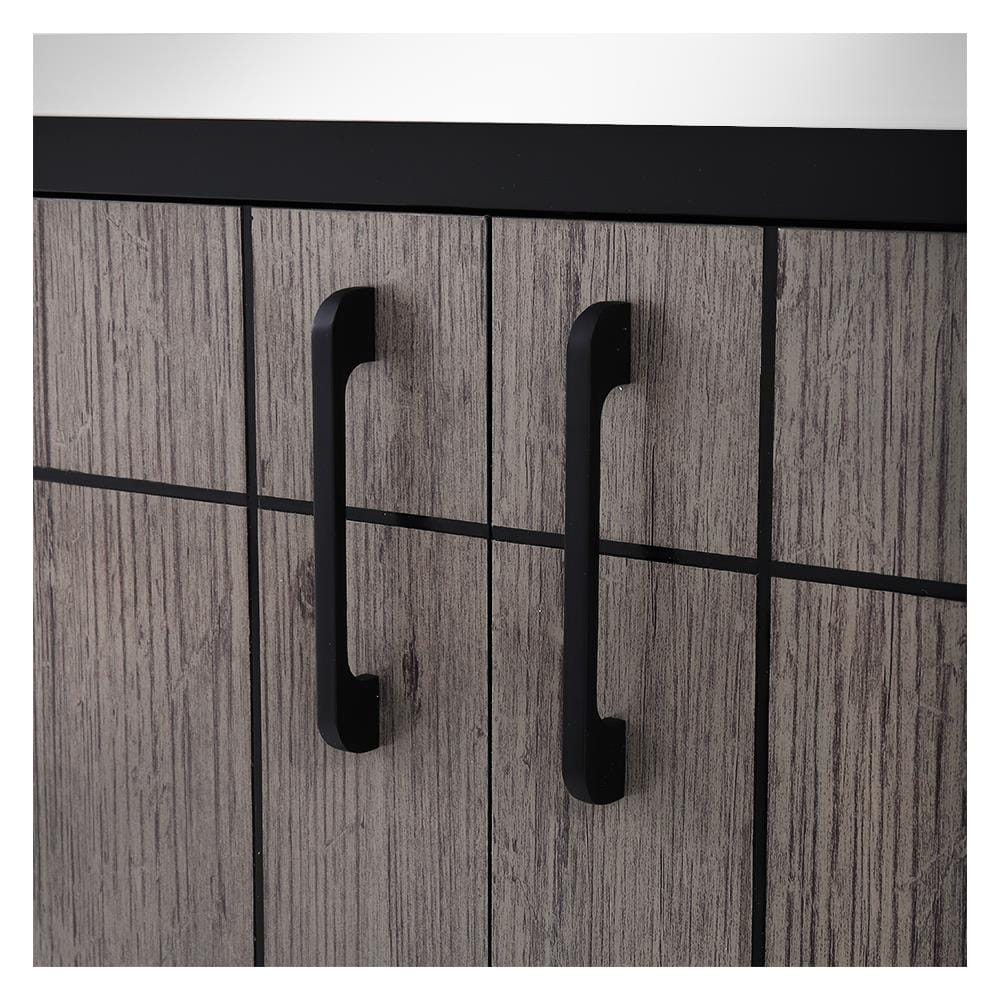 ตู้ตั้งพื้นท็อปเรียบ CABIN CHIC 90x85 ซม. สี GRAY OAK
