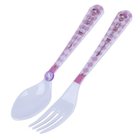 ชุดช้อนส้อมเมลามีน SUPERWARE MY MELODY SWEETNESS 2ชิ้น/ชุด_0
