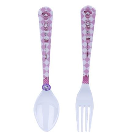 ชุดช้อนส้อมเมลามีน SUPERWARE MY MELODY SWEETNESS 2ชิ้น/ชุด_1