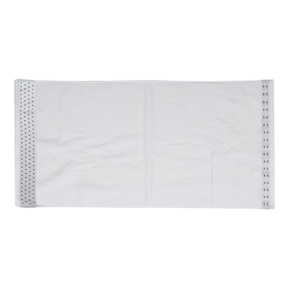 ผ้าขนหนู HOME LIVING STYLE CROSS 27X54 นิ้ว สีขาว