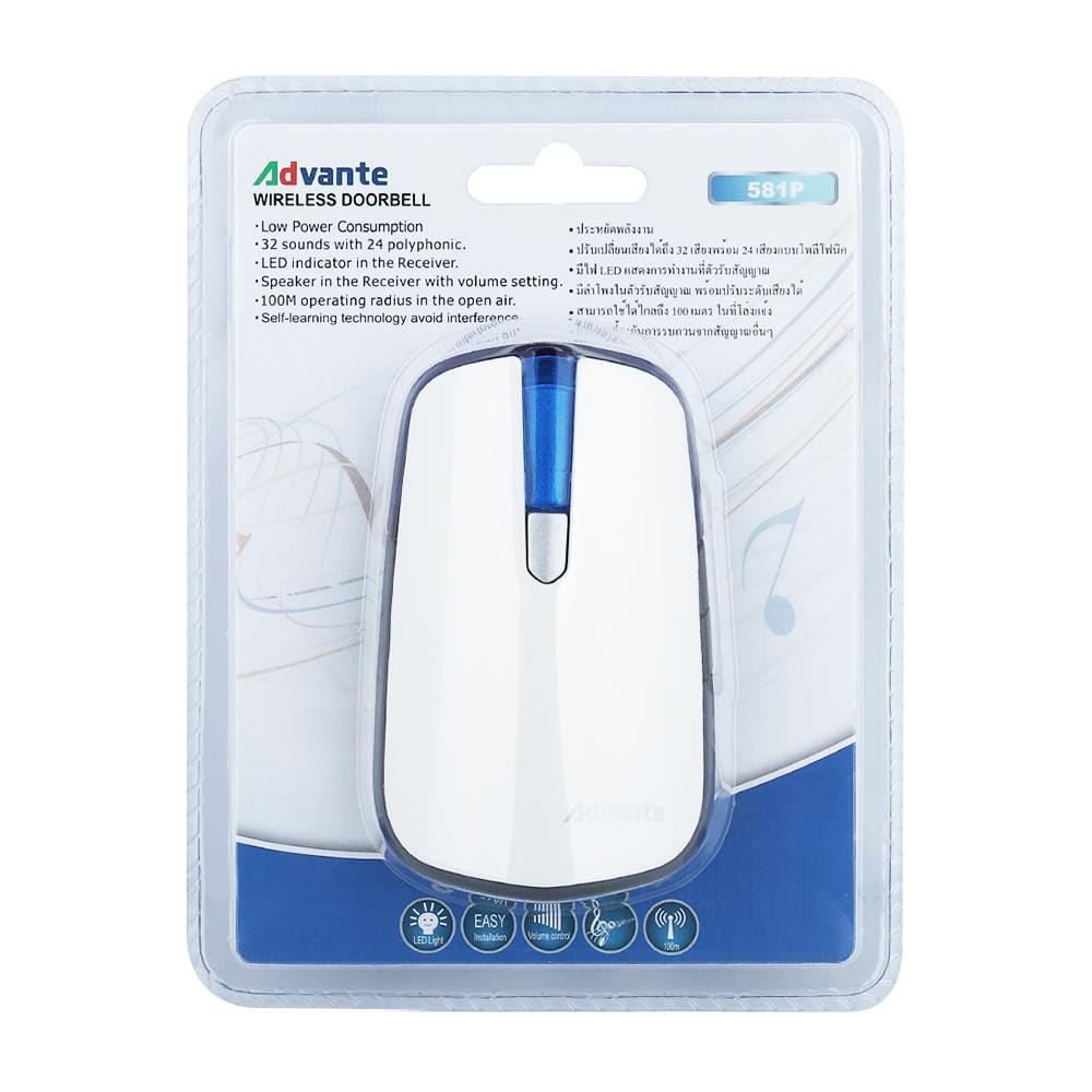 กล่องรับสัญญาณไร้สาย ADVANTE 581P-MT สีขาว