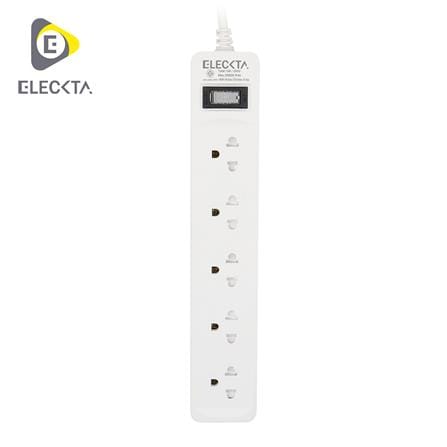 รางปลั๊กไฟ 5 ช่อง 1 สวิตช์ ELECKTA ET515M 5 ม.
