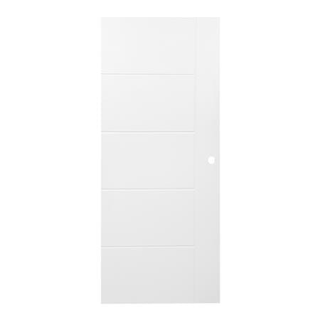 ประตูภายนอก UPVC AZLE MD6 VACUMM 80X200 ซม. สีขาว เจาะลูกบิด