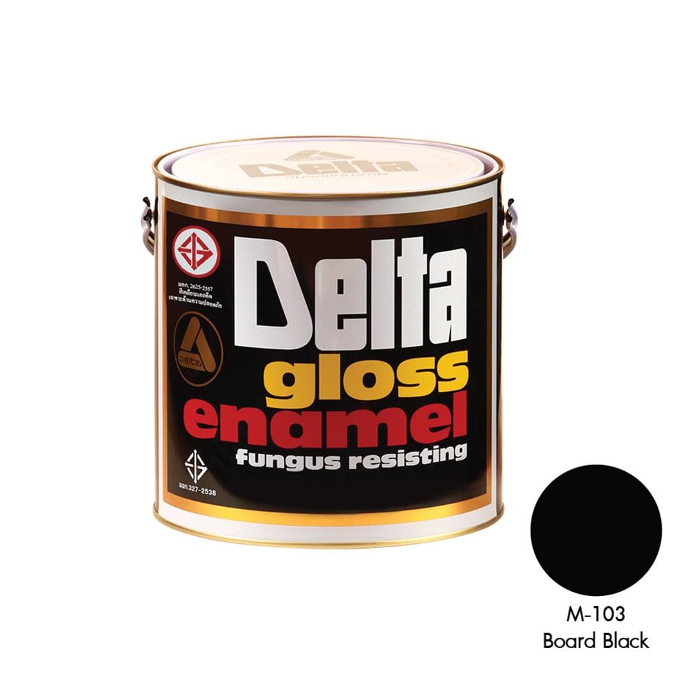 สีน้ำมัน DELTA 103 สีดำ ด้าน 1 แกลลอน