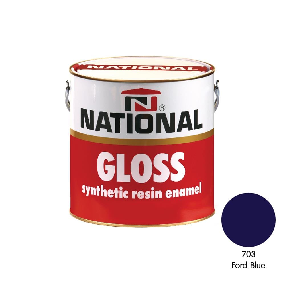 สีน้ำมันเคลือบเงา DELTA NATIONAL #703 สีน้ำเงิน 1 แกลลอน