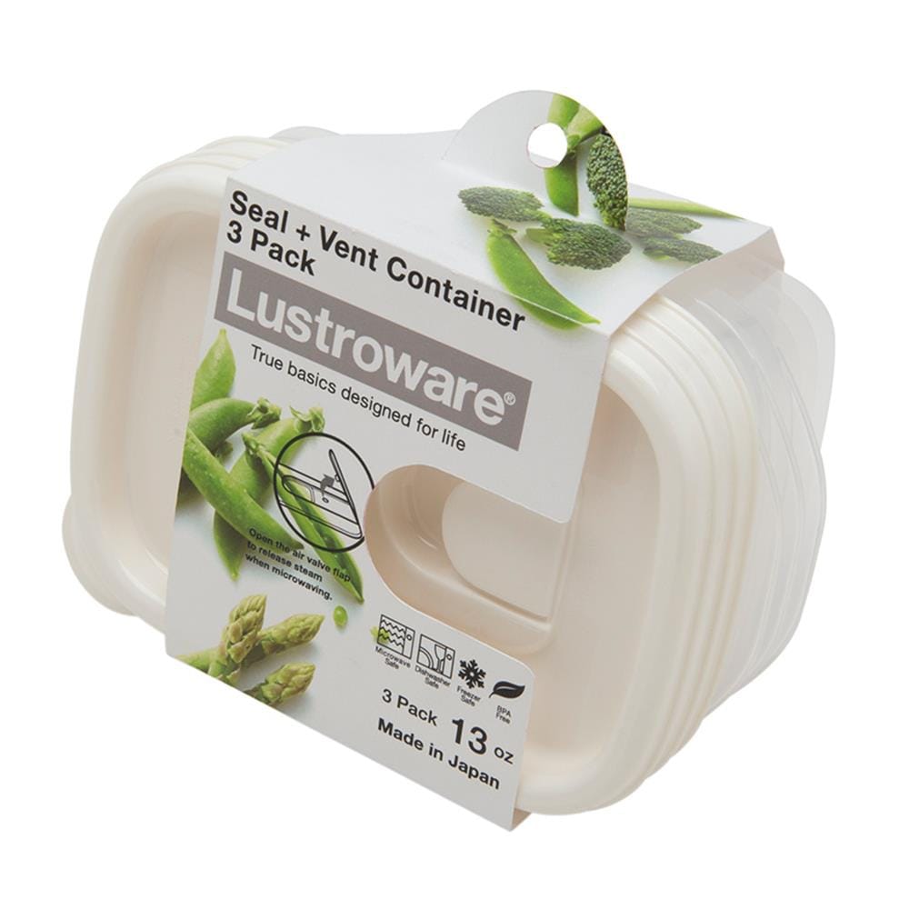 ชุดกล่องอาหาร LUSTROWARE A-040MA แพ็ค 3