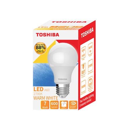หลอด LED TOSHIBA A60 G7 7 วัตต์ WARM WHITE E27_5
