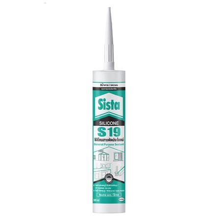 ซิลิโคนไร้กรด SISTA S19 300 มล. สีน้ำตาล