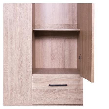 ตู้เสื้อผ้า 3 บานเปิด ME LIVING SUPRA สี SOLID OAK_2