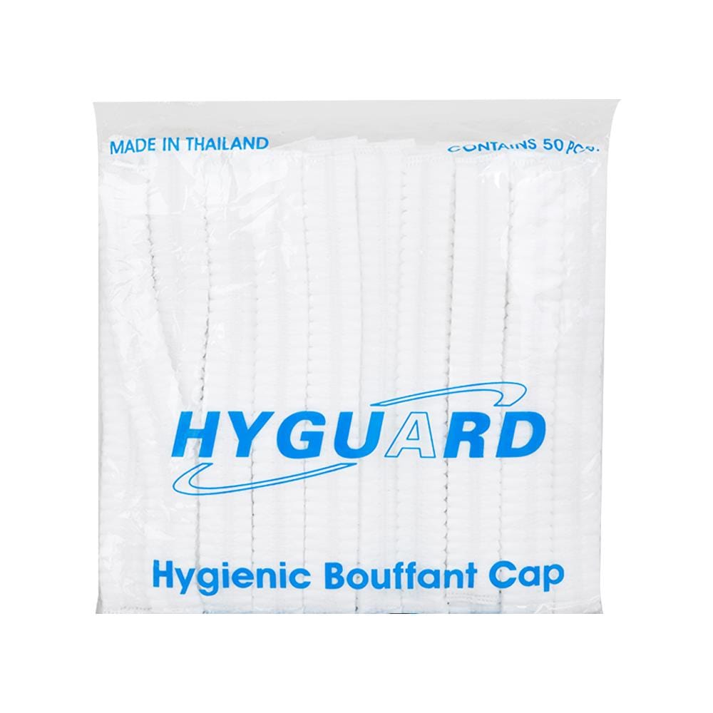 หมวกตัวหนอน DYE สีขาว 50 ชิ้น/แพ็ค