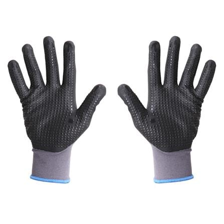 ถุงมือถักเคลือบโฟมไนไตร MEGA GLOVE สีม่วง-ดำ แพ็ก 2 ชิ้น_0