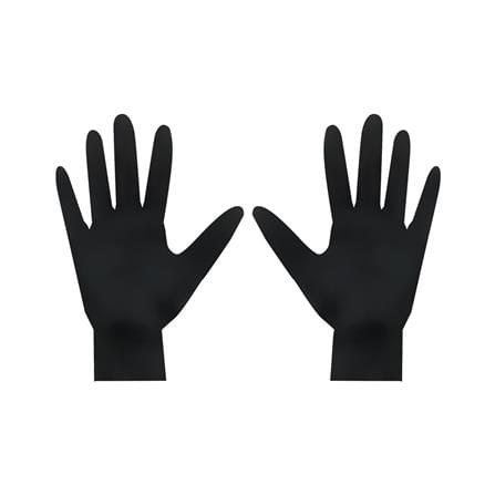 ถุงมือยางไนไตร MEGA GLOVE SUPER BLACK 6 Mil สีฟ้า แพ็ก 24 ชิ้น_0