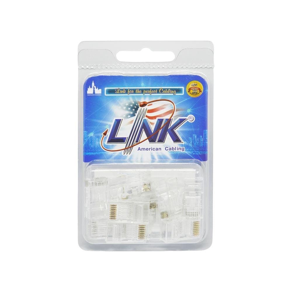 หัว LAN ตัวผู้ CAT6 RJ45 LINK US-1002AA