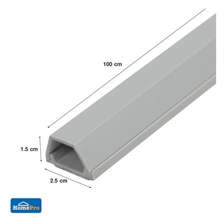 รางโทรศัพท์ ELECKTA 25x15 มม.1 เมตร สีเทา_3