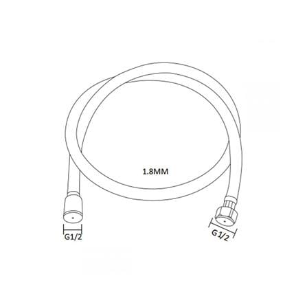 สายฝักบัว PVC BEN BN 555A7878 180 ซม._1