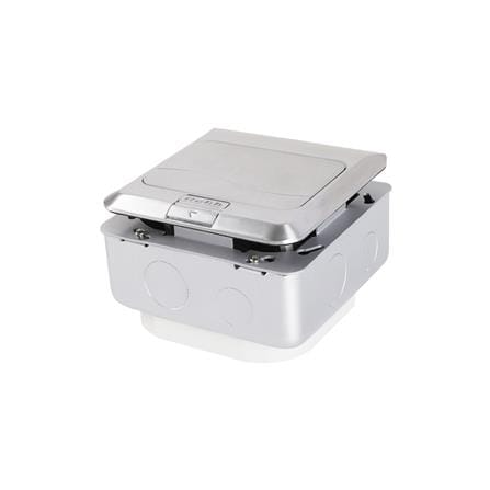 เต้ารับฝังพื้นอะลูมิเนียม HACO HPU-1AM/T สีเทา