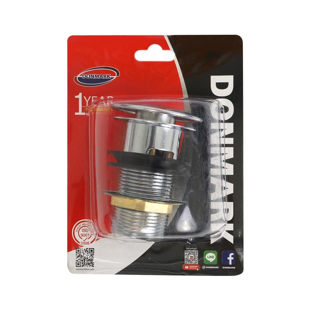 สะดืออ่างล้างหน้าแบบกด DONMARK DM-320 สเตนเลส
