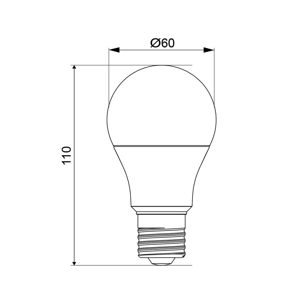 หลอด LED SHINING A60 9 วัตต์ WARM WHITE E27 แพ็ก 2 ชิ้น