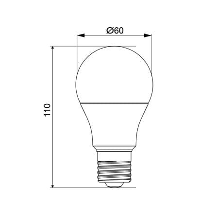 หลอด LED SHINING A60 9 วัตต์ WARM WHITE E27 แพ็ก 2 ชิ้น_5