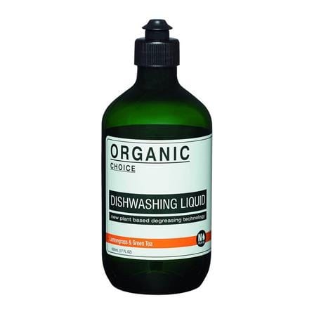 น้ำยาทำความสะอาดภาชนะ  ORGANIC CHOICE กลิ่นตะไคร้ และชาเขียว 500มล.