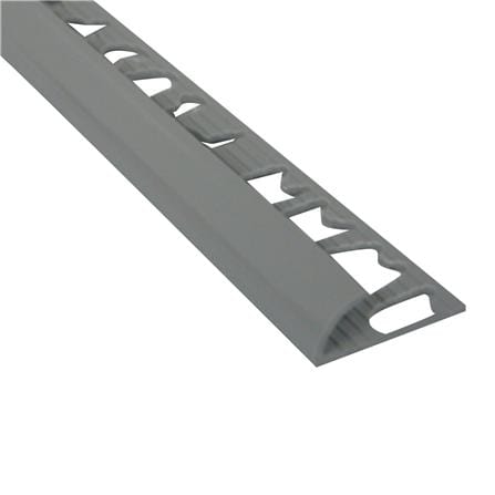 คิ้ว PVC ชาละวัน พลัส 8 มม. 2 ม. สีเทาพิราบ