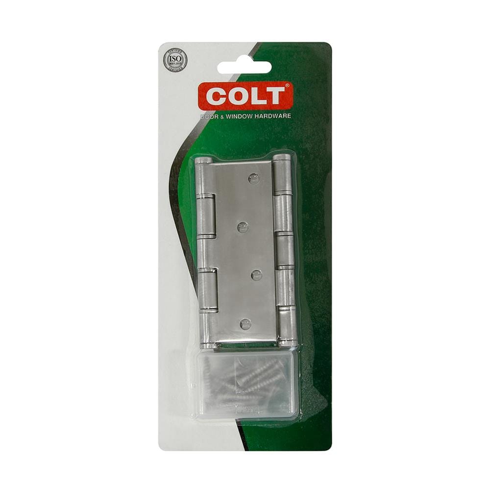 บานพับ 4X3 นิ้ว X 2 มม. COLT 25 สีสเตนเลส (แพ็ก 2 ชิ้น)
