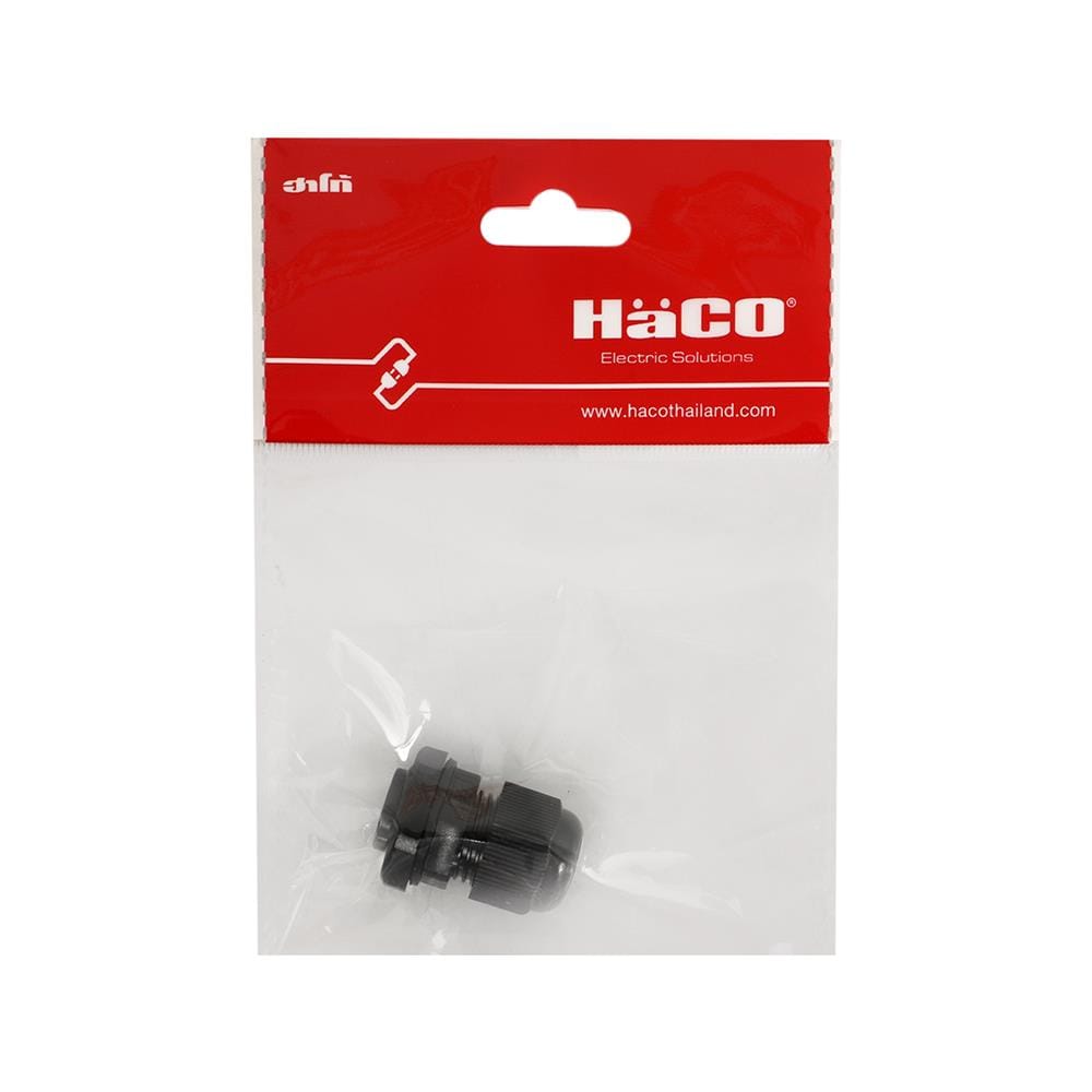 เคเบิ้ลแกรนด์เกลียวล็อค HACO HM-16B สีดำ
